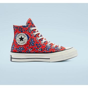 Converse Chuck 70 Paisley Print Hi Cervene - Damske Vysoké Tenisky